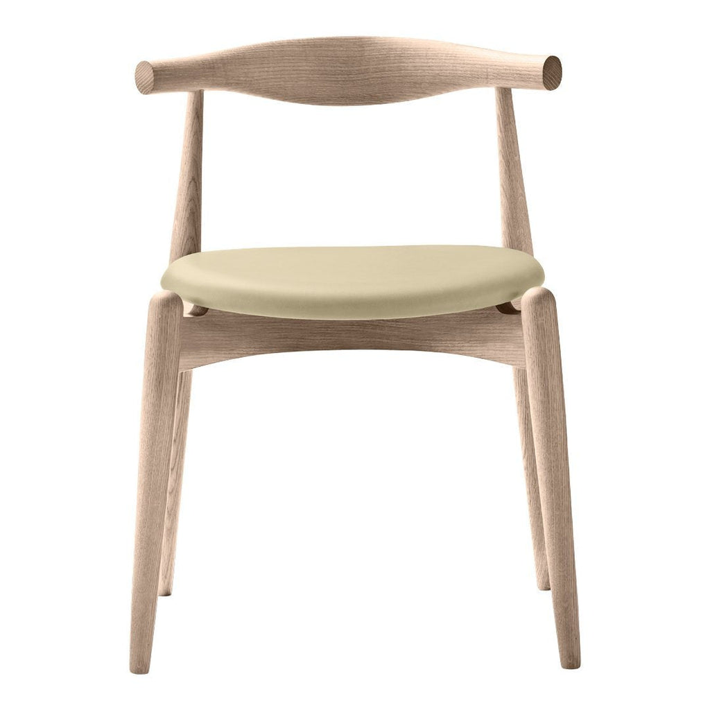 Chaise d'appoint empilable en bois massif scandinave au design minimaliste intemporel pour salle à manger