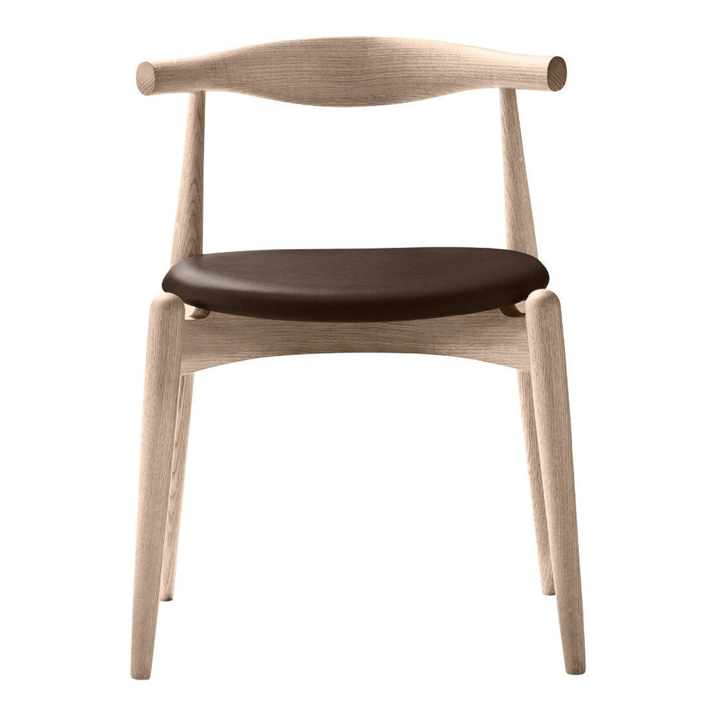 Chaise d'appoint empilable en bois massif scandinave au design minimaliste intemporel pour salle à manger