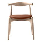 Chaise d'appoint empilable en bois massif scandinave au design minimaliste intemporel pour salle à manger