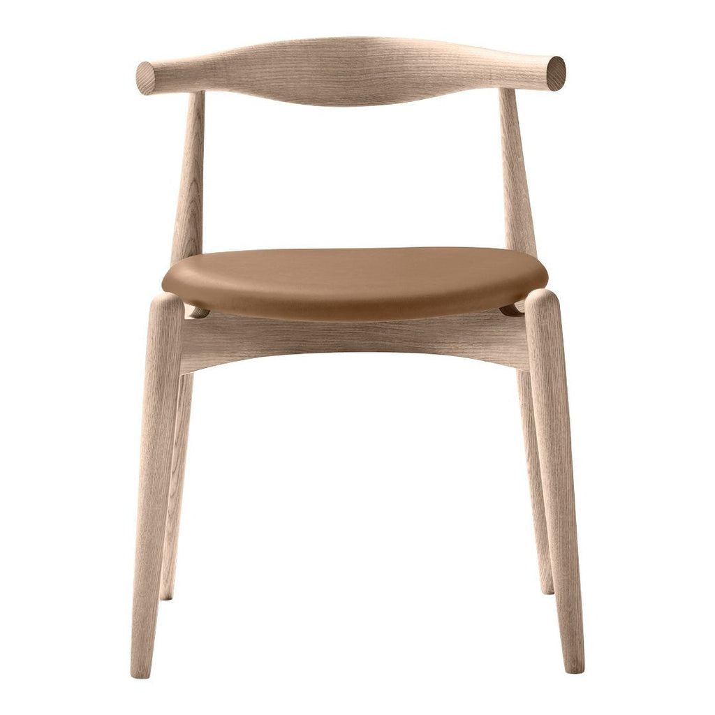 Chaise d'appoint empilable en bois massif scandinave au design minimaliste intemporel pour salle à manger