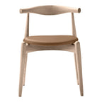 Chaise d'appoint empilable en bois massif scandinave au design minimaliste intemporel pour salle à manger
