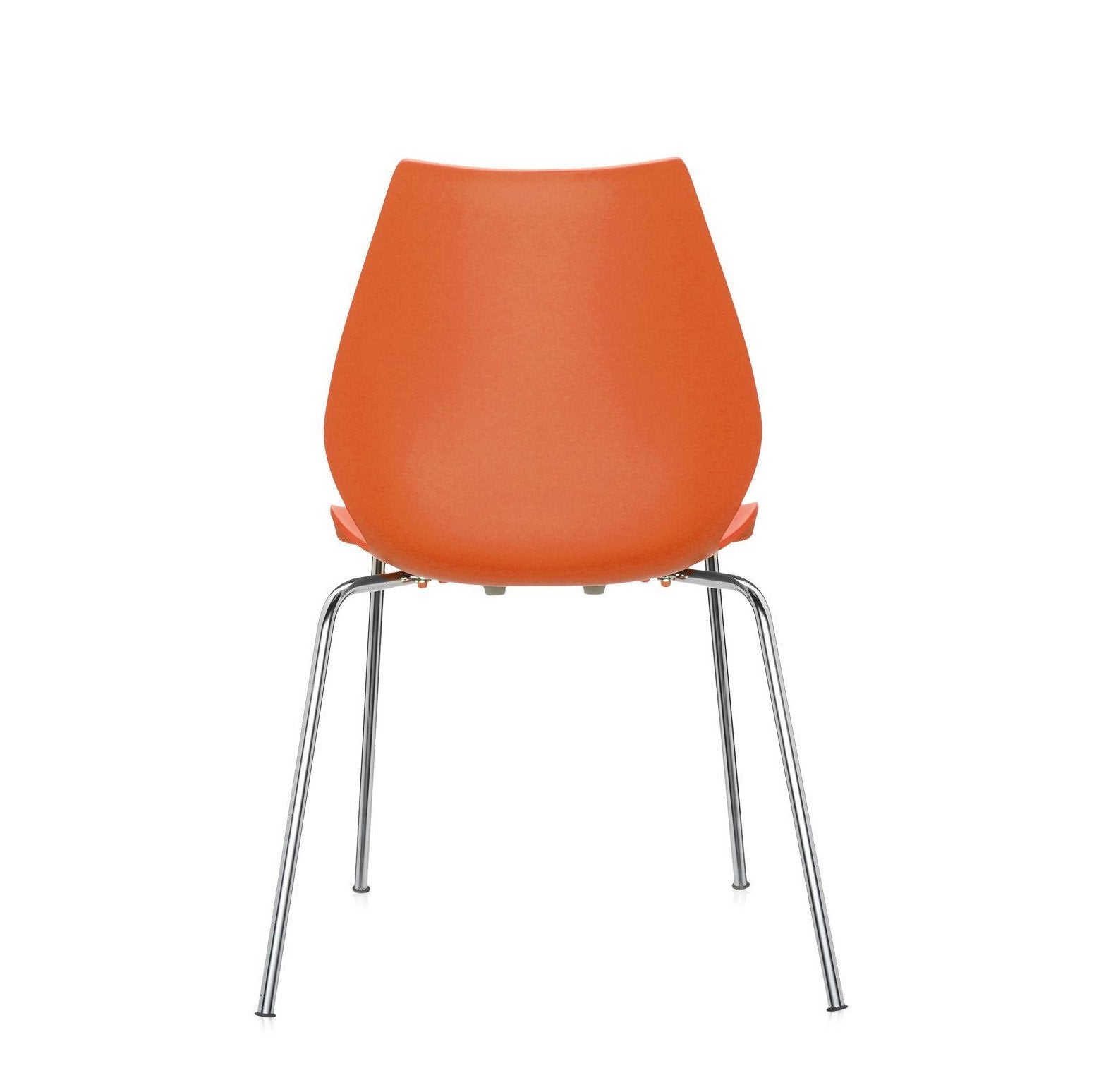 Ensemble de chaises d'appoint contemporaines en plastique avec design empilable polyvalent pour salle à manger ou bureau