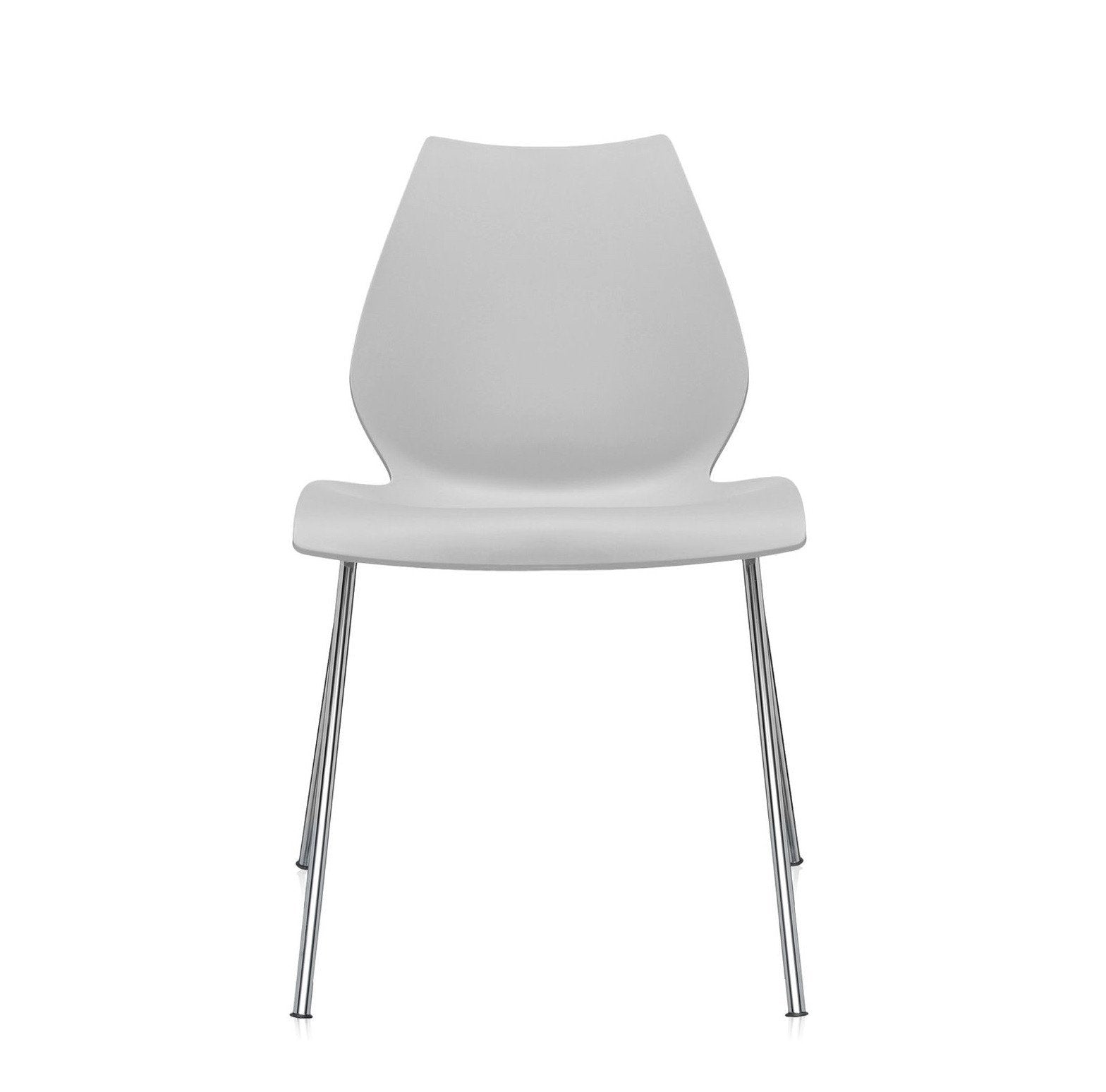Ensemble de chaises d'appoint contemporaines en plastique avec design empilable polyvalent pour salle à manger ou bureau