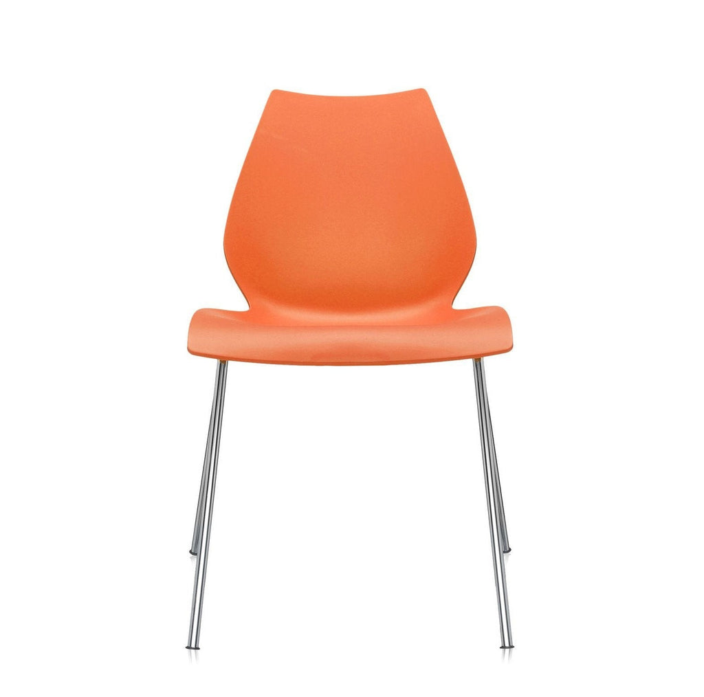 Ensemble de chaises d'appoint contemporaines en plastique avec design empilable polyvalent pour salle à manger ou bureau
