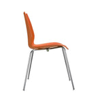 Ensemble de chaises d'appoint contemporaines en plastique avec design empilable polyvalent pour salle à manger ou bureau
