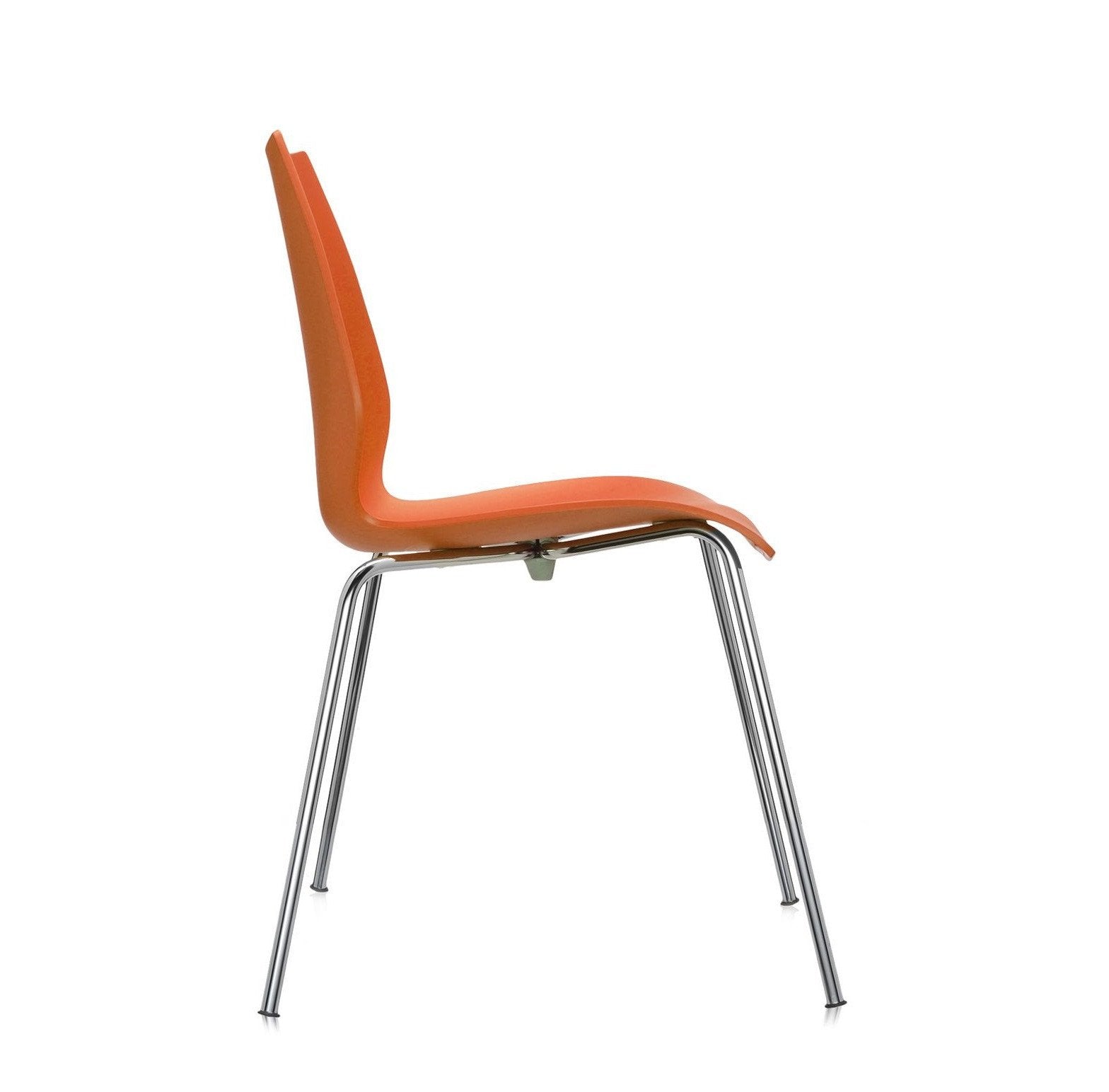 Ensemble de chaises d'appoint contemporaines en plastique avec design empilable polyvalent pour salle à manger ou bureau