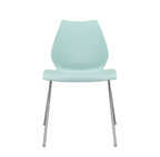 Ensemble de chaises d'appoint contemporaines en plastique avec design empilable polyvalent pour salle à manger ou bureau