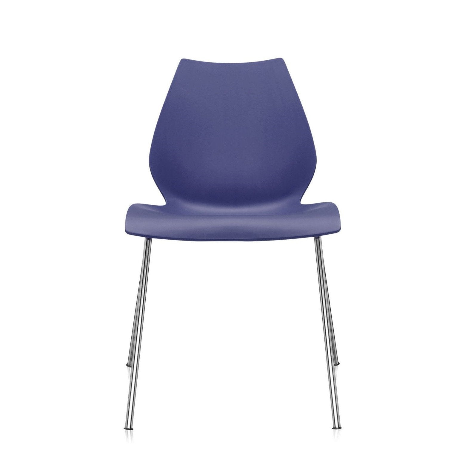 Ensemble de chaises d'appoint contemporaines en plastique avec design empilable polyvalent pour salle à manger ou bureau