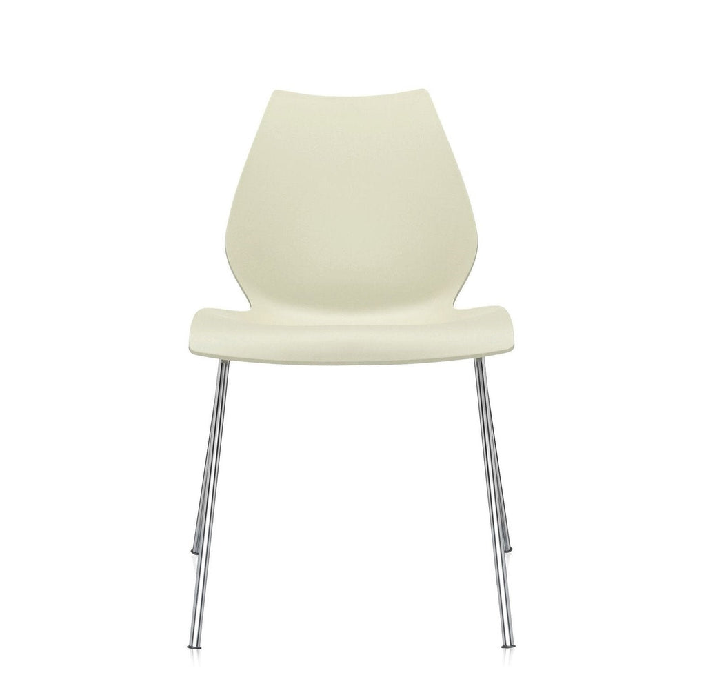 Ensemble de chaises d'appoint contemporaines en plastique avec design empilable polyvalent pour salle à manger ou bureau