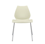 Ensemble de chaises d'appoint contemporaines en plastique avec design empilable polyvalent pour salle à manger ou bureau