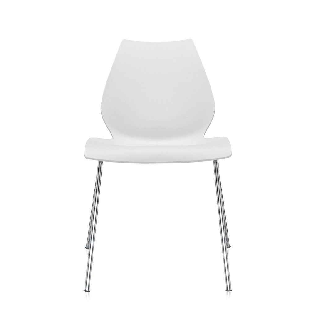 Ensemble de chaises d'appoint contemporaines en plastique avec design empilable polyvalent pour salle à manger ou bureau