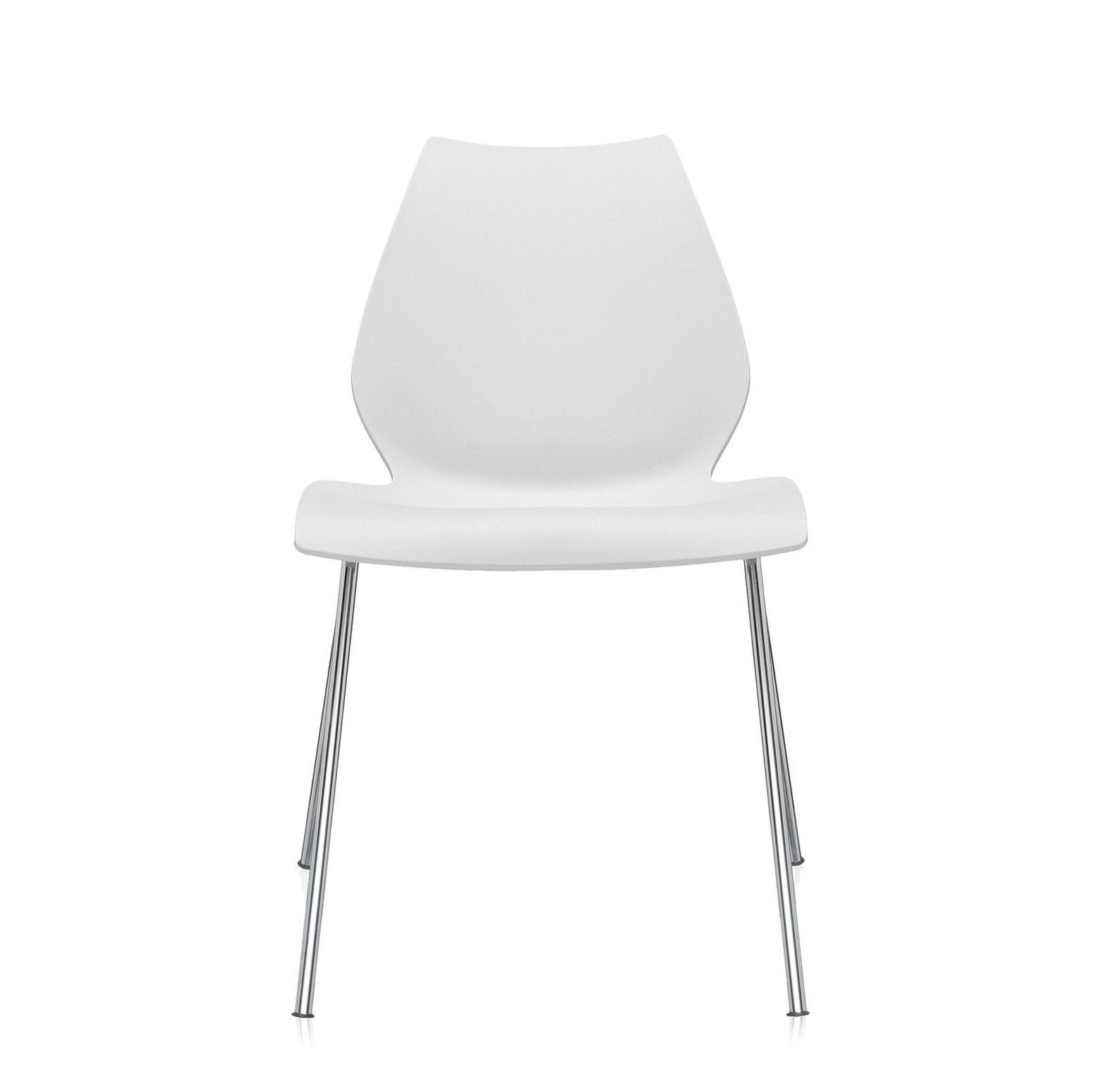 Ensemble de chaises d'appoint contemporaines en plastique avec design empilable polyvalent pour salle à manger ou bureau