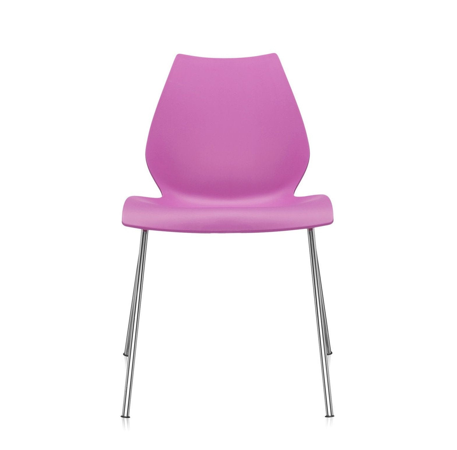 Ensemble de chaises d'appoint contemporaines en plastique avec design empilable polyvalent pour salle à manger ou bureau