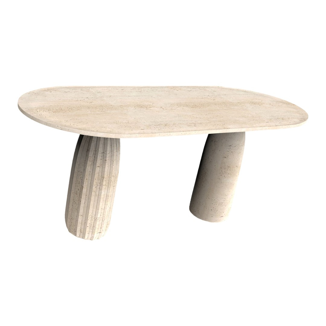 Console éclectique avec détails sculpturaux originaux pour salon ou couloir