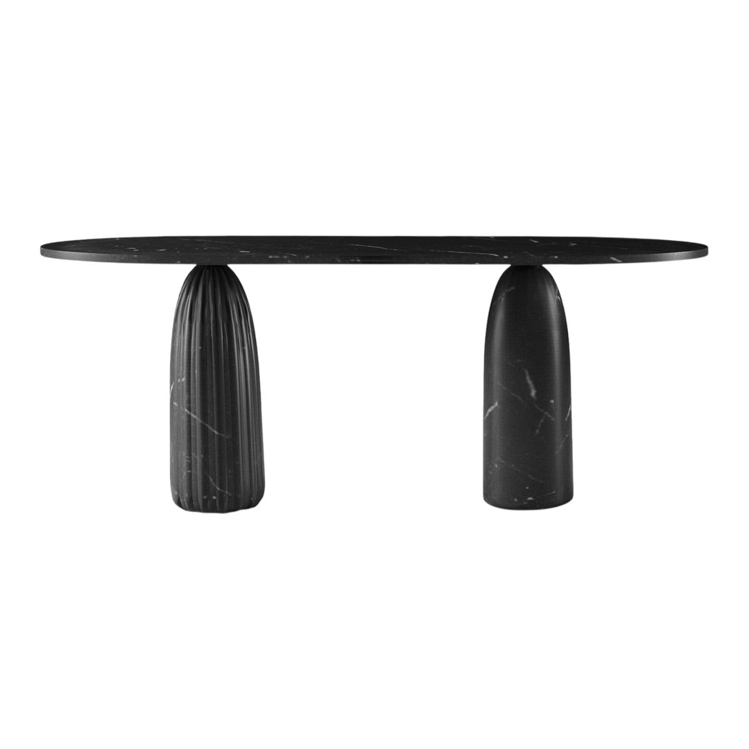 Console éclectique avec détails sculpturaux originaux pour salon ou couloir