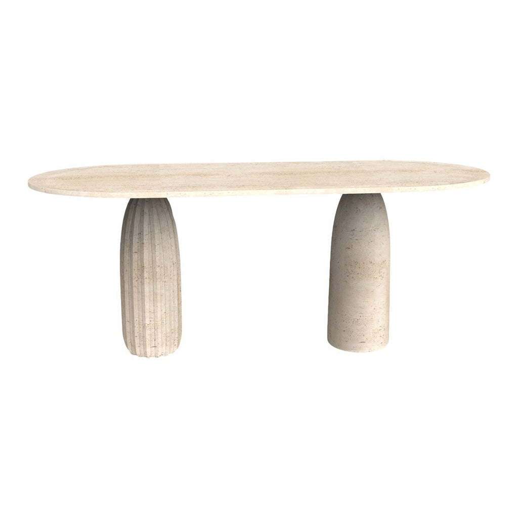 Console éclectique avec détails sculpturaux originaux pour salon ou couloir