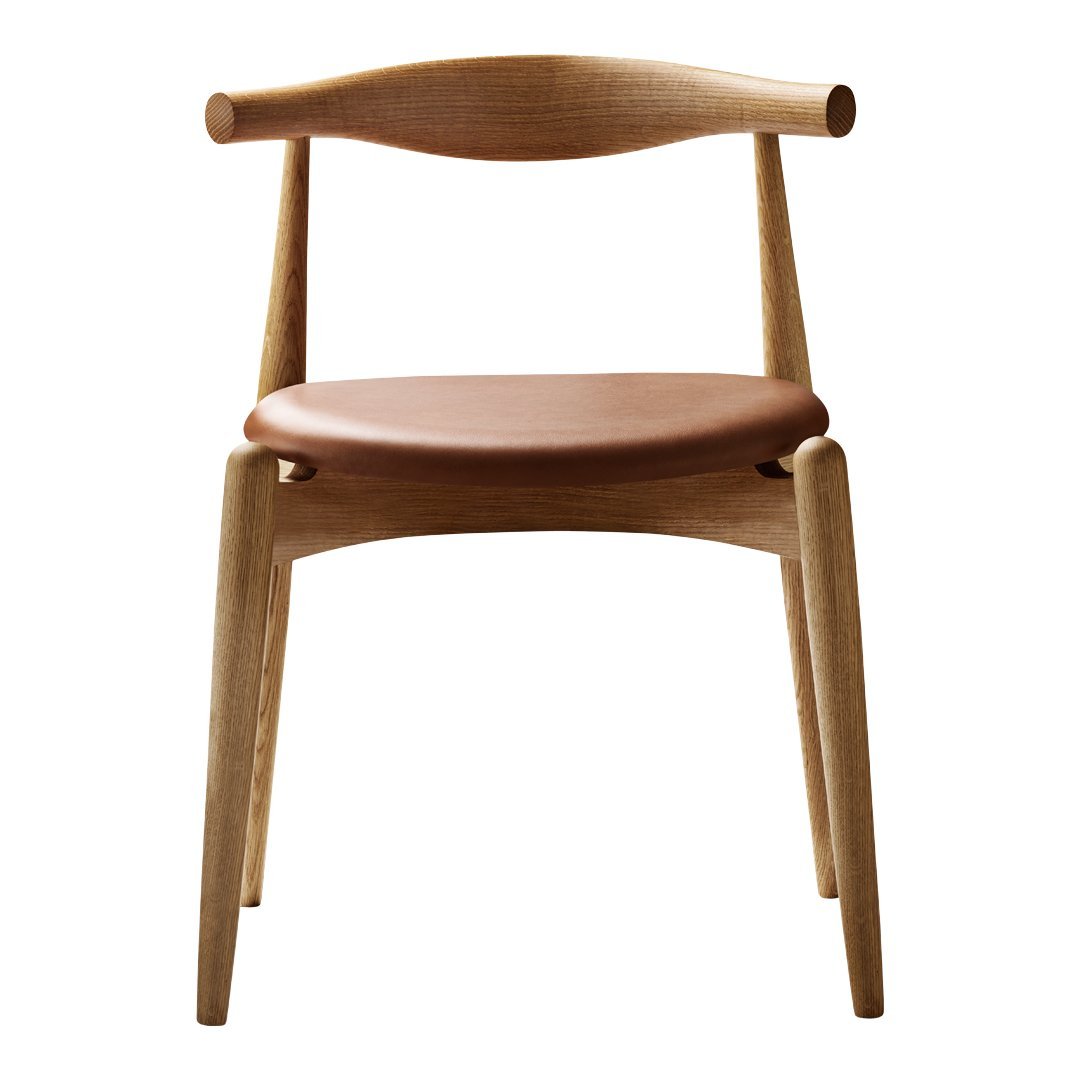 Chaise d'appoint empilable en bois massif scandinave au design minimaliste intemporel pour salle à manger