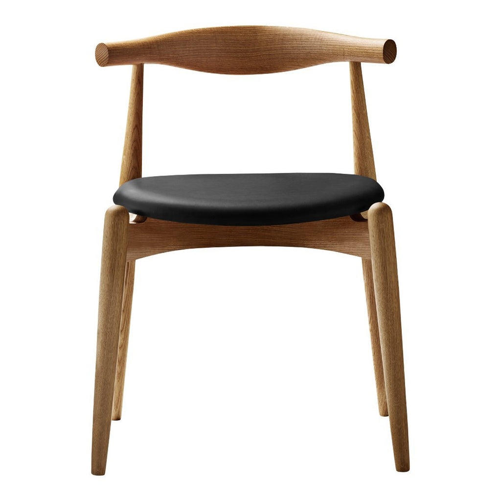 Chaise d'appoint empilable en bois massif scandinave au design minimaliste intemporel pour salle à manger