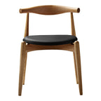 Chaise d'appoint empilable en bois massif scandinave au design minimaliste intemporel pour salle à manger