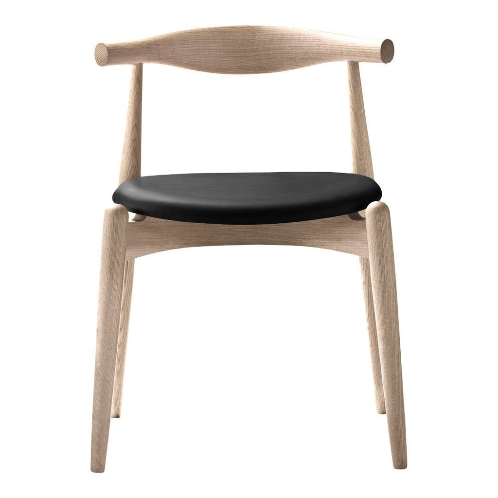 Chaise d'appoint empilable en bois massif scandinave au design minimaliste intemporel pour salle à manger