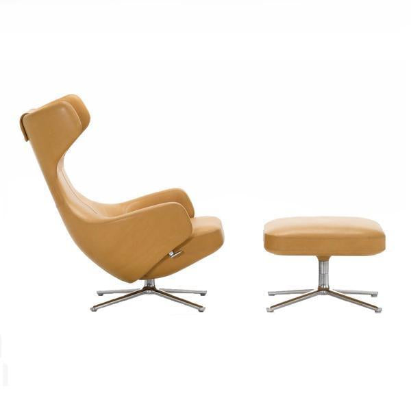 Fauteuil relax contemporain en cuir ou en tissu avec mécanisme d'inclinaison synchronisé pour le salon