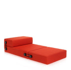 Canapé modulaire moderne en tissu technique avec configuration convertible 3-en-1 pour salon