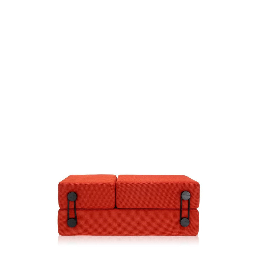 Canapé modulaire moderne en tissu technique avec configuration convertible 3-en-1 pour salon