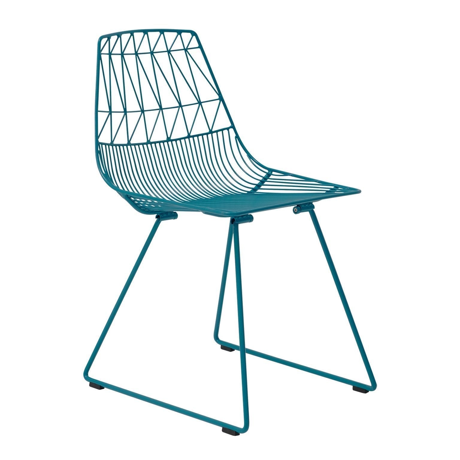 Chaise de salle à manger moderne capitonnée avec design duo ludique