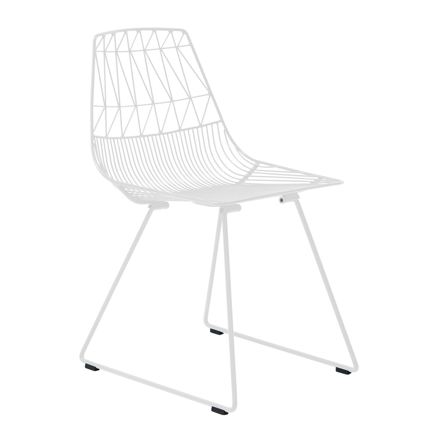 Chaise de salle à manger moderne capitonnée avec design duo ludique